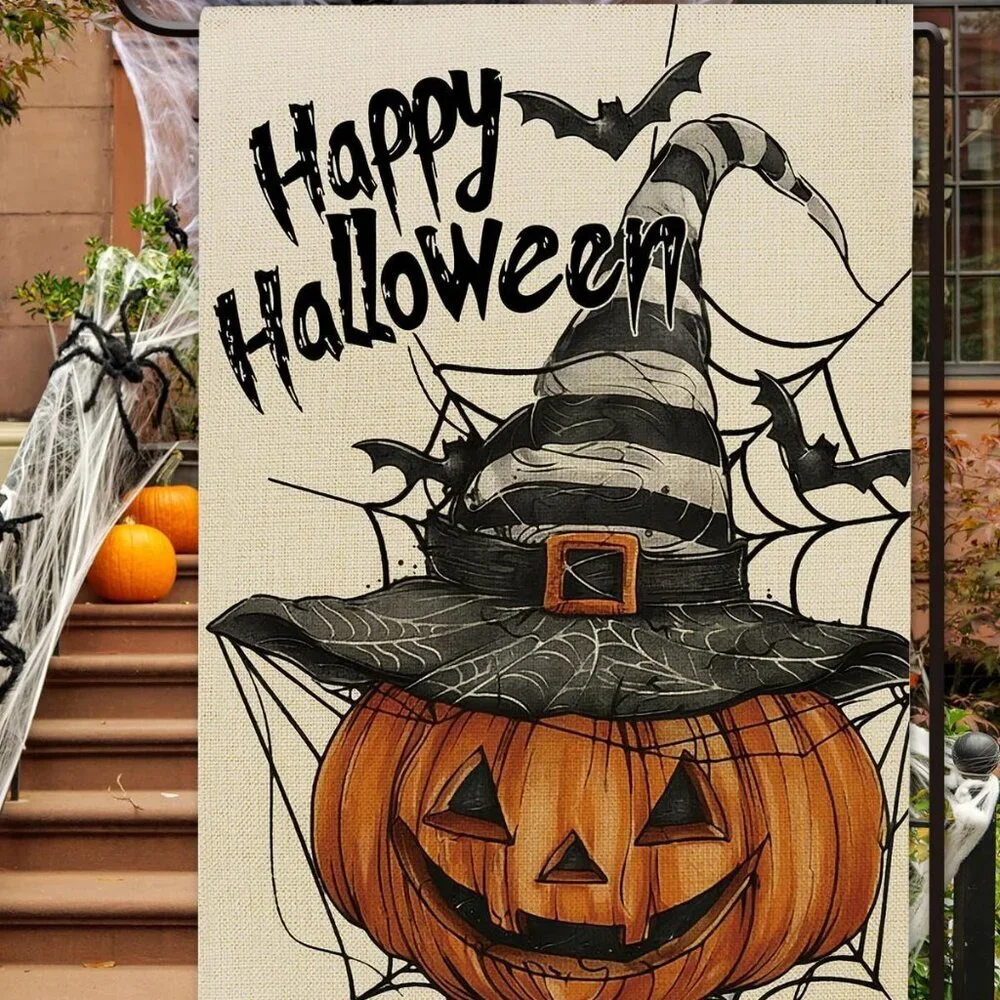Happy Halloween Garden Flag 12x18